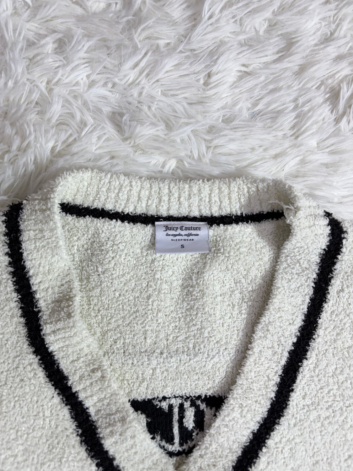 쥬시꾸띄르 크림 빅로고 테리 가디건  상품이미지8