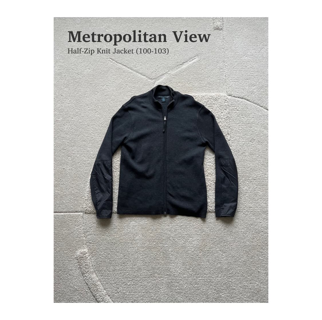 메트로폴리탄 뷰 하프넥 집업 니트 (100-103) 상품이미지1