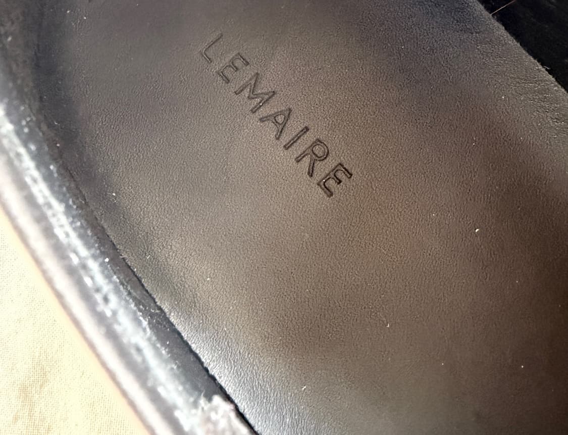 르메르 리놀륨 베이직 엘라스틱 트레이너 블랙  Lemaire  상품이미지8