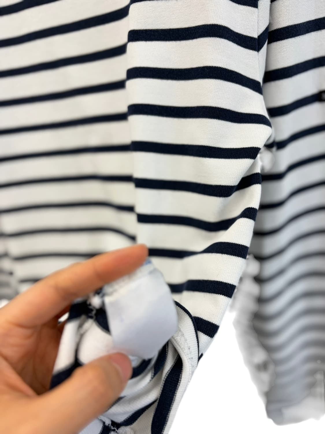 세인트제임스 롱슬리브 화이트&네이비 (S) 상품이미지9