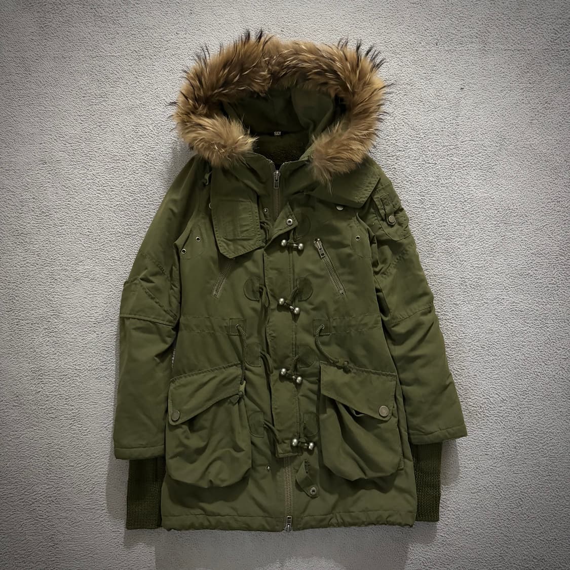 Sly khaki fur jacket 상품이미지1
