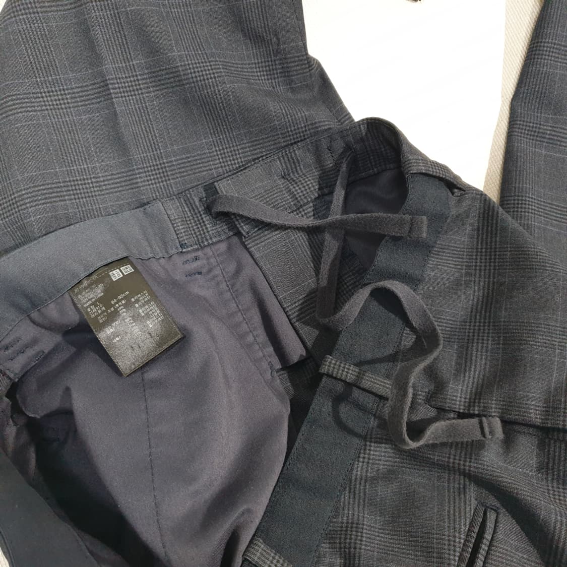 UNIQLO 유니클로 체크 밴딩 슬랙스 L 상품이미지5