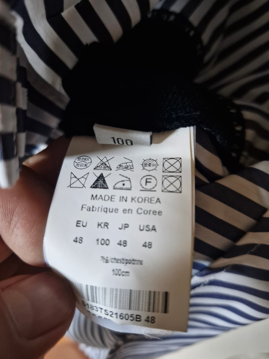 솔리드 옴므 셔츠 레이어드 맨투맨 48사이즈 상품이미지5