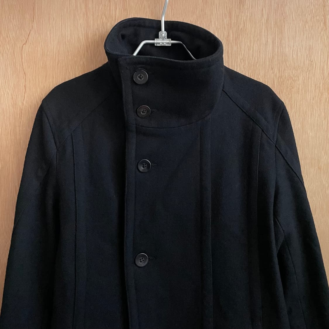 Schlüssel 비대칭 하이넥 코트 상품이미지4