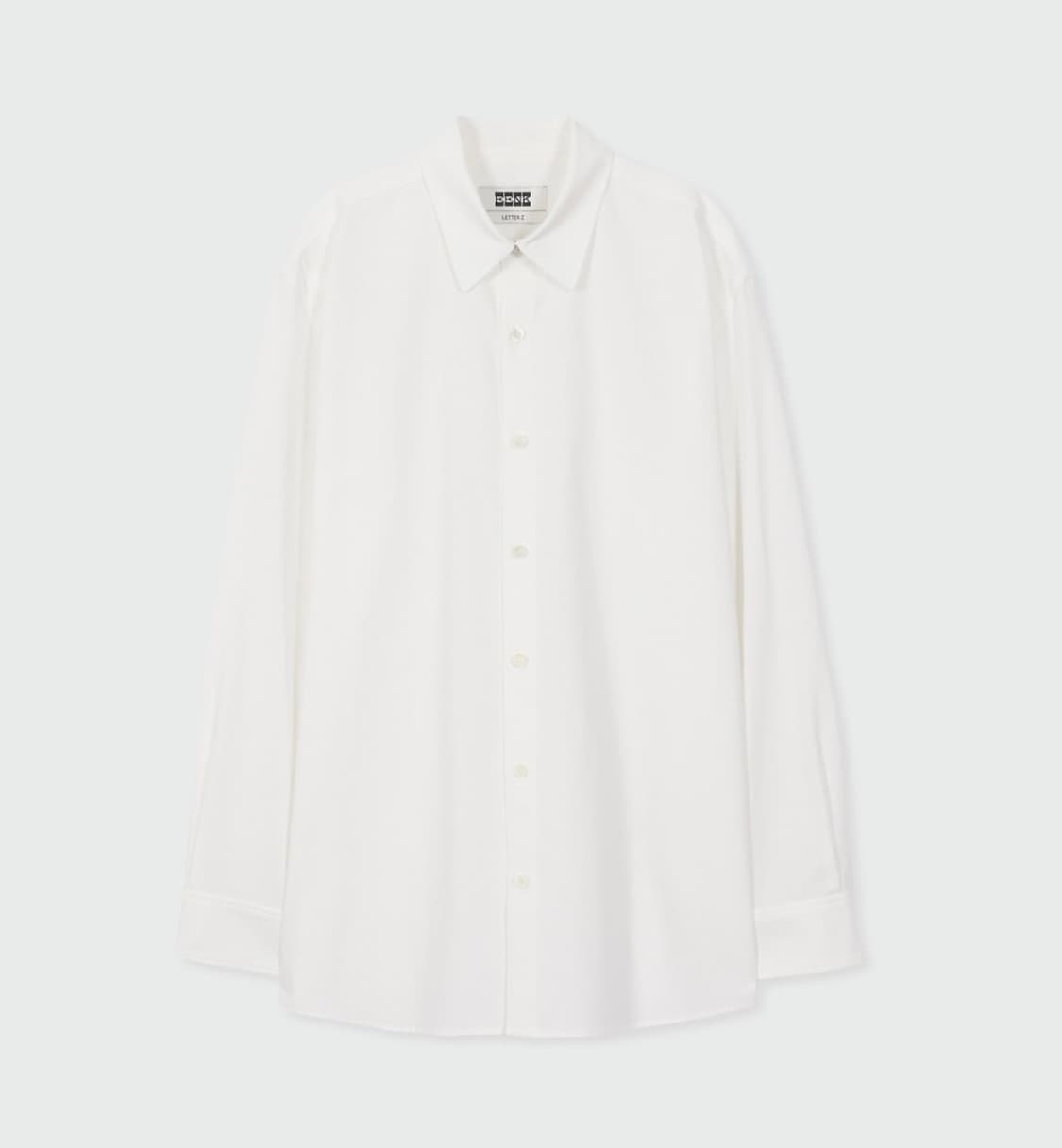 [EENK] ZOSEF Oversized Shirt - White  상품이미지4