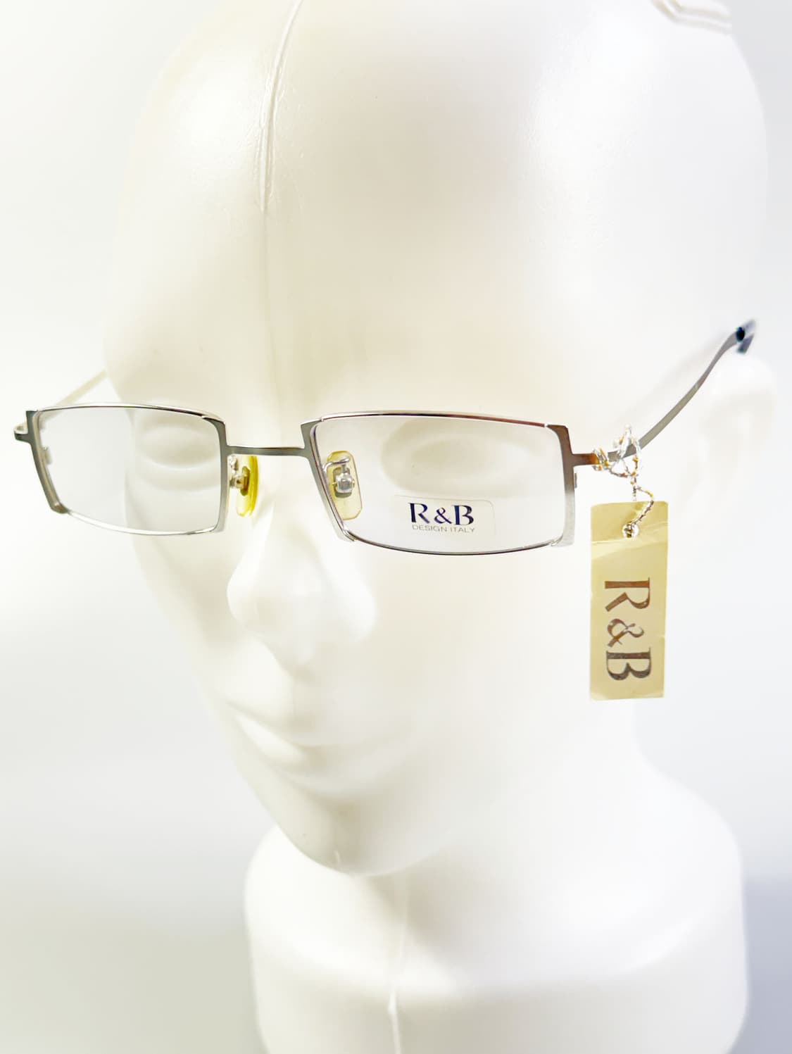 R&B EYEWEAR 실버 슬림 스퀘어 메탈 빈티지 안경 상품이미지8
