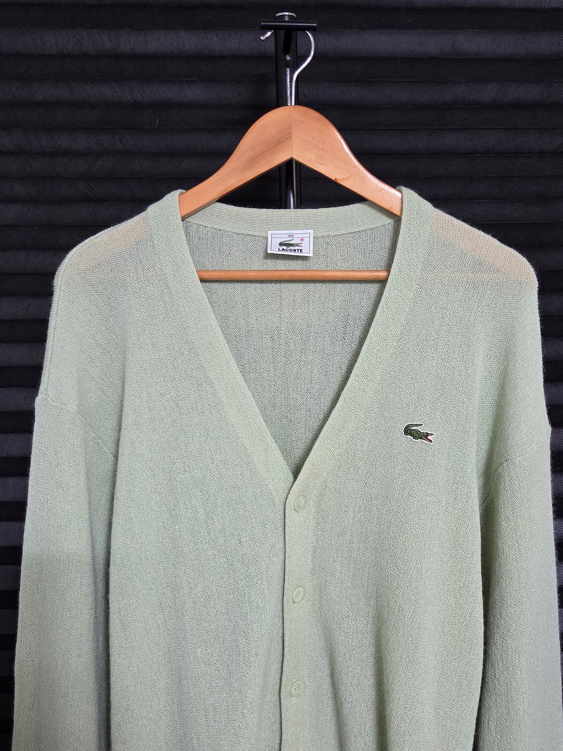 [라코스테] 서광 빈티지 울 V넥 가디건 | 00063 상품이미지2