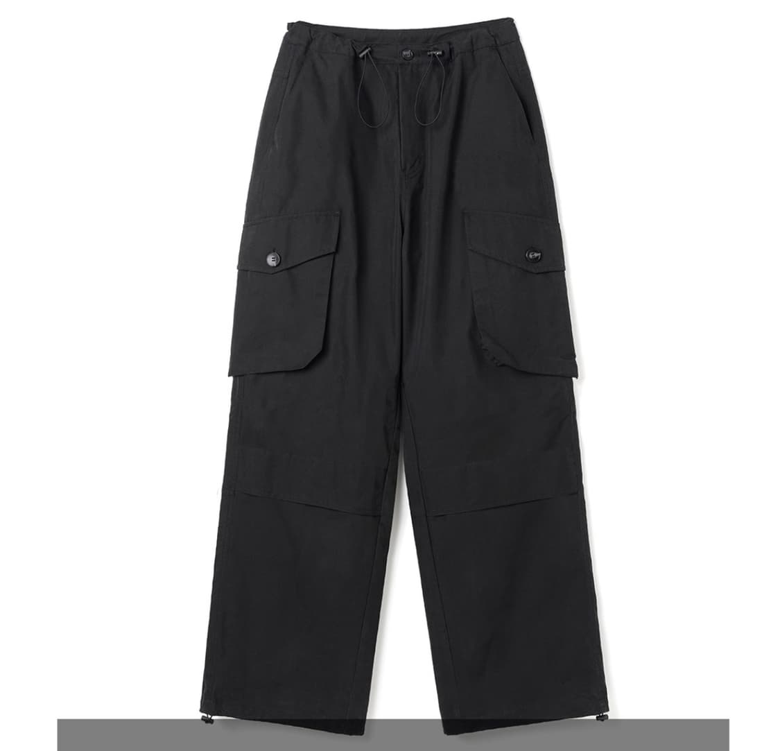 [새상품] 밀로 아카이브 와이드 카고 팬츠 블랙 상품이미지1