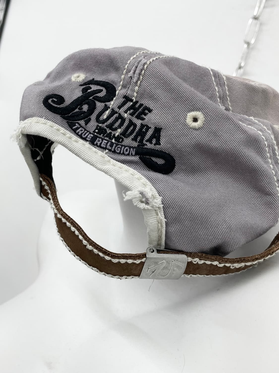 트루릴리전 워시드 스티치 로고 캡 상품이미지4