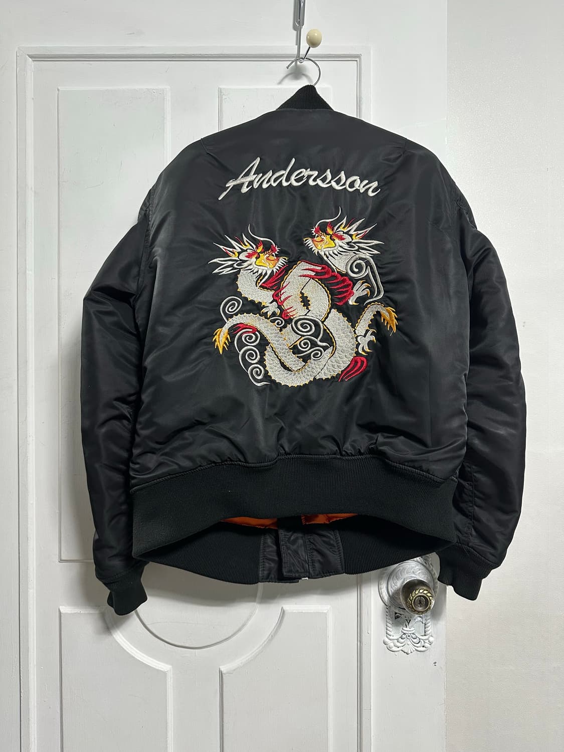 스콧 앤더슨벨 드래곤 자수 MA-1 상품이미지2