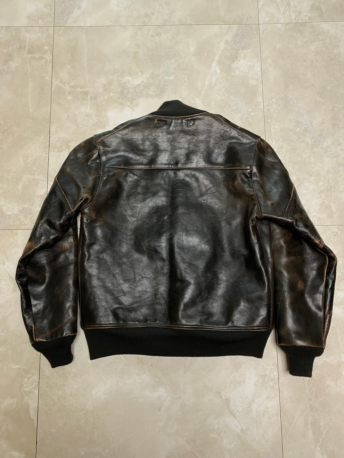 버즈릭슨 윌리엄깁슨 A-1 홀스하이드 레더 가죽 자켓 38 상품이미지3