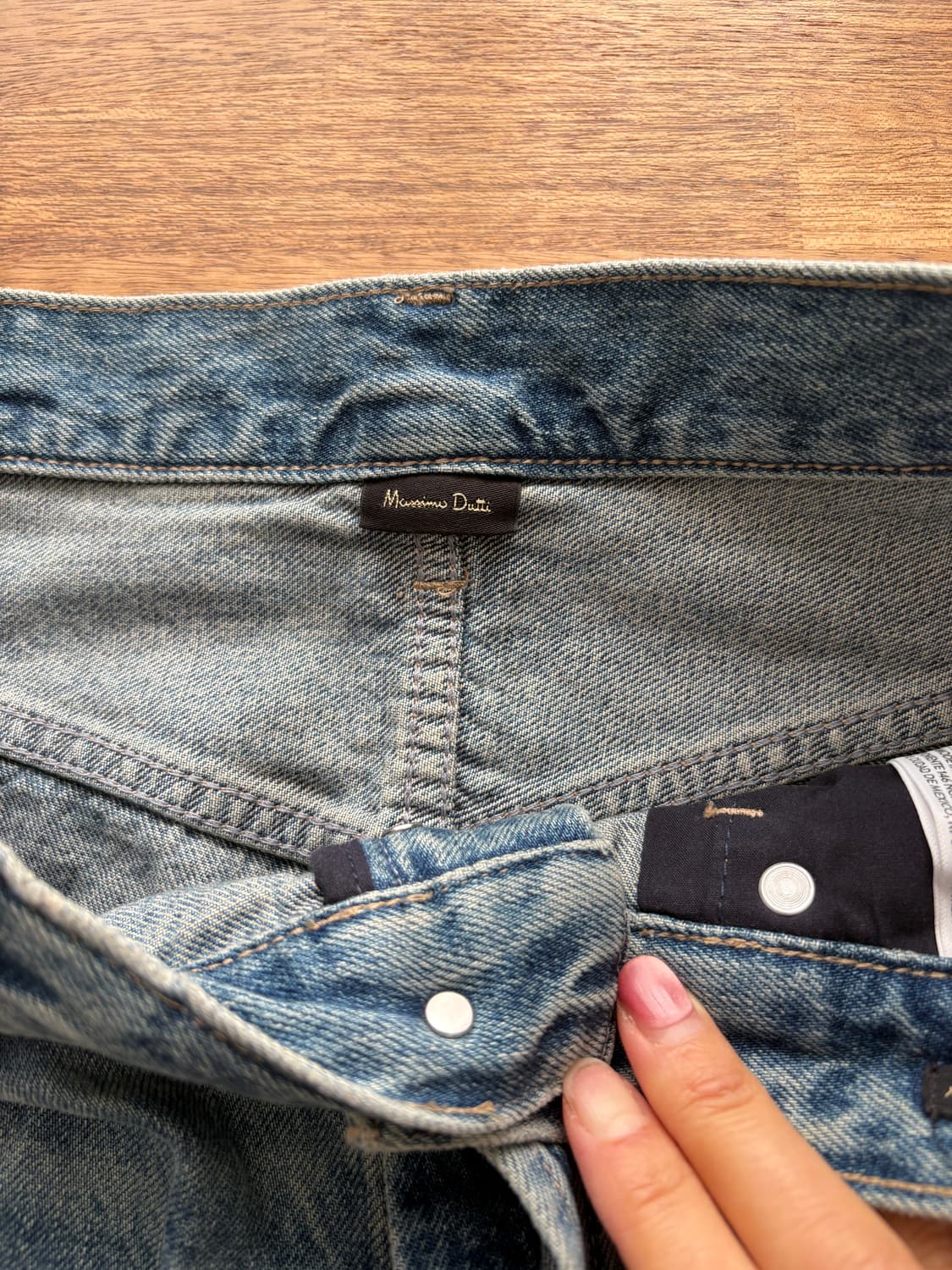 Massimo Dutti 남성 워싱 데님 상품이미지4