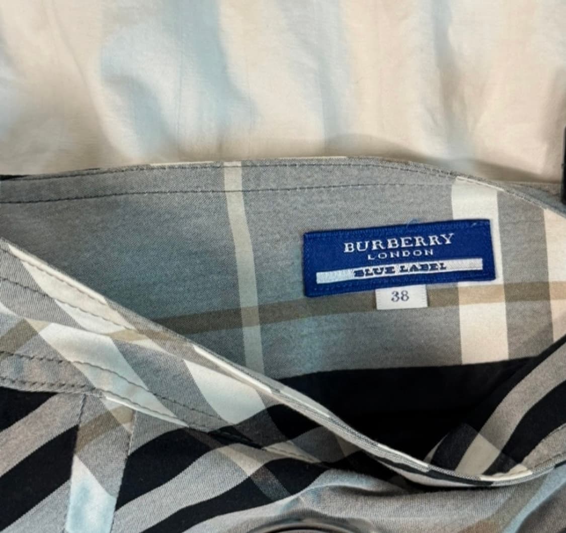 버버리 체크 풀리츠 스커트 상품이미지3