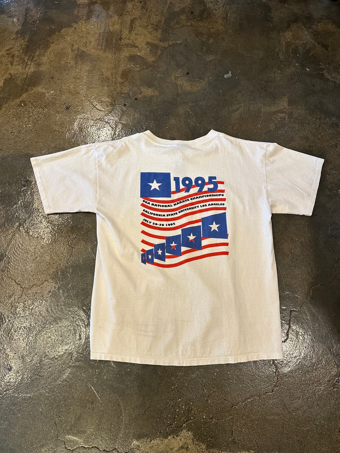 90s USA 프린팅 티셔츠 L 상품이미지2