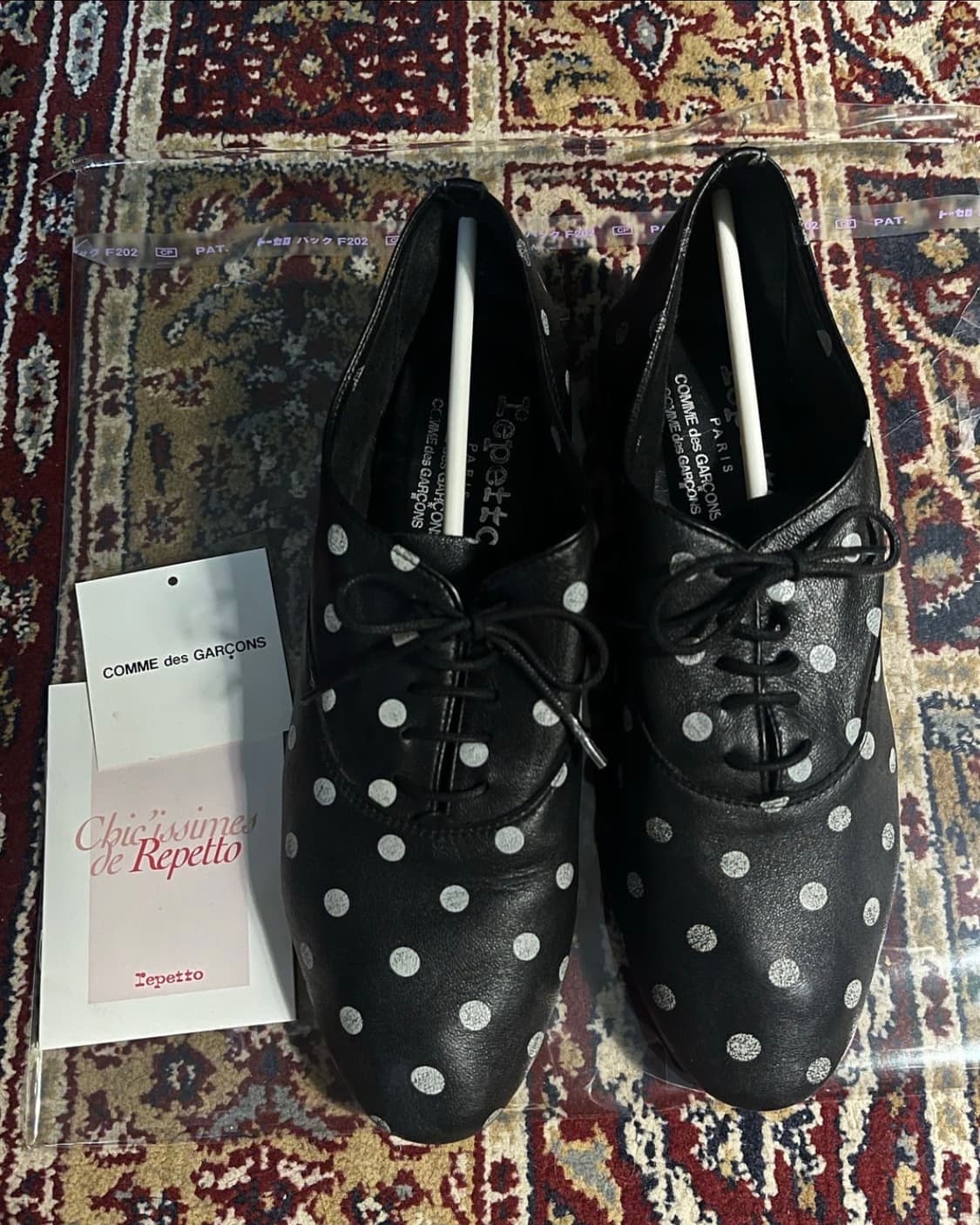 comme des garcons x repetto 도트 레이스업 슈즈 상품이미지2