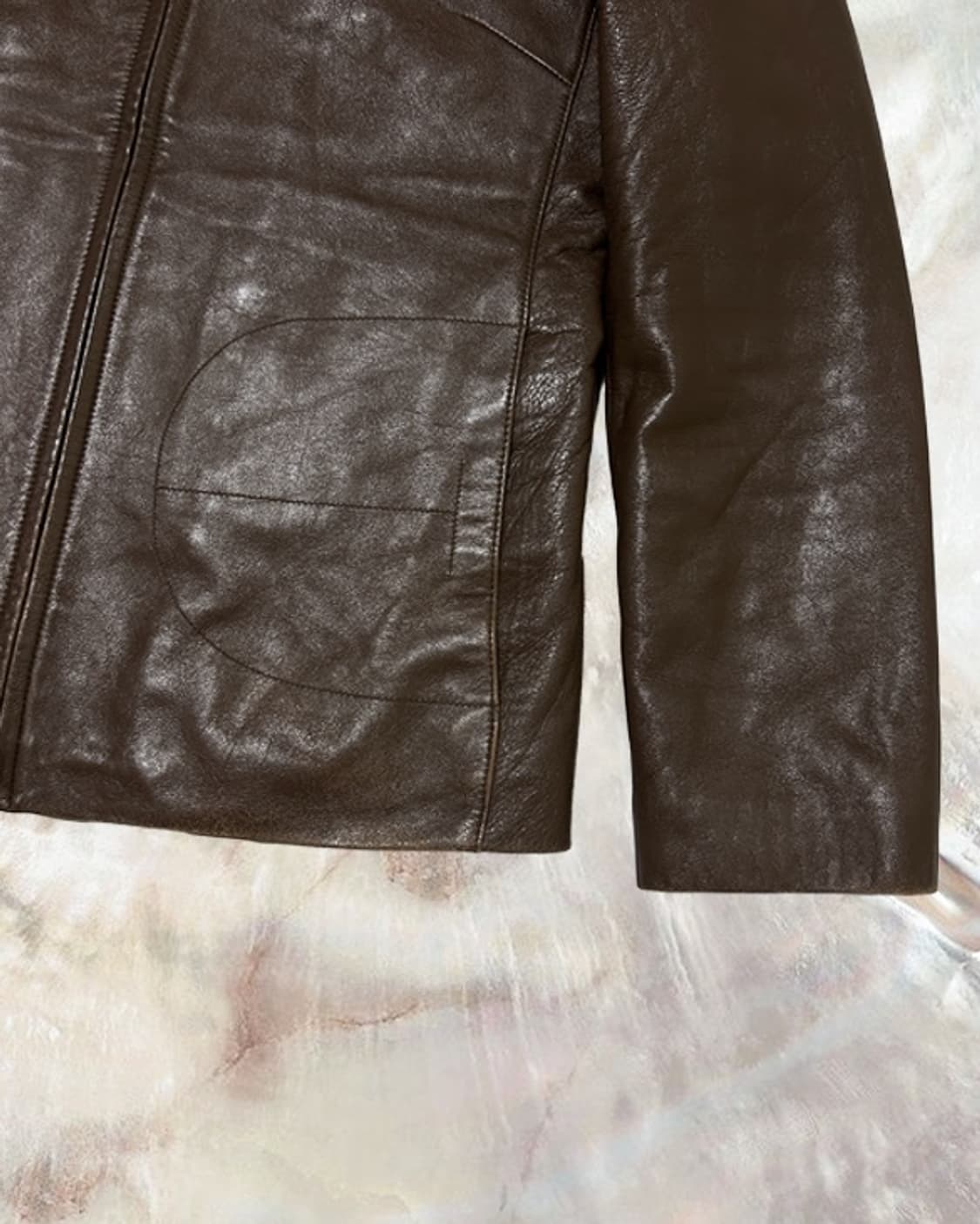 빈티지 브라운 양가죽 자켓 상품이미지2