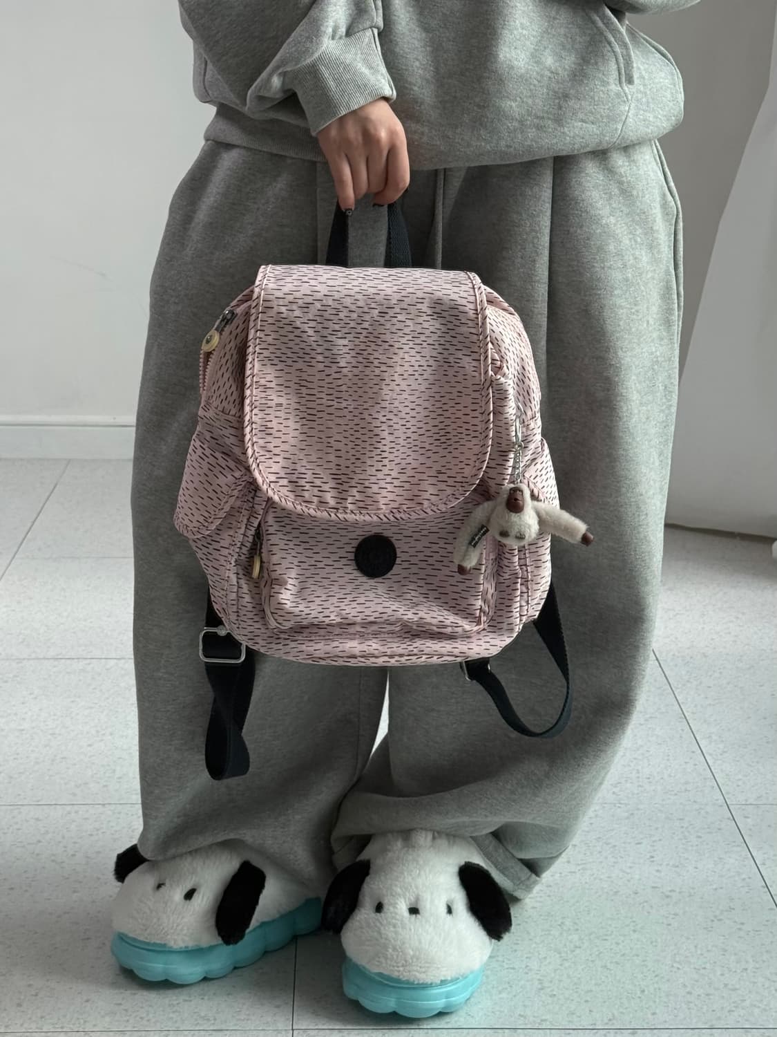 키플링 연핑크 백팩 상품이미지1