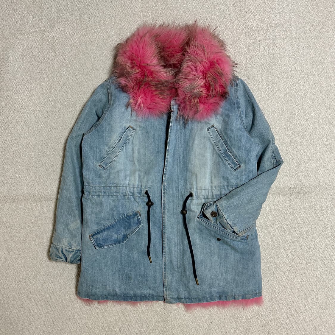 Furs66 퍼 데님 자켓 상품이미지1