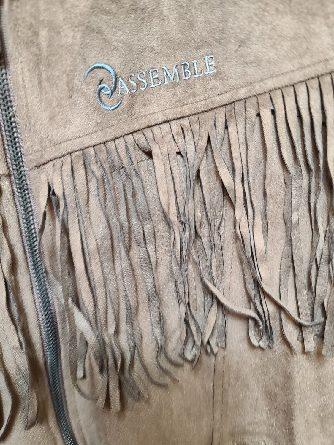 어셈블 브라운 스웨이드 프렌지 자켓100-105  공용 상품이미지6