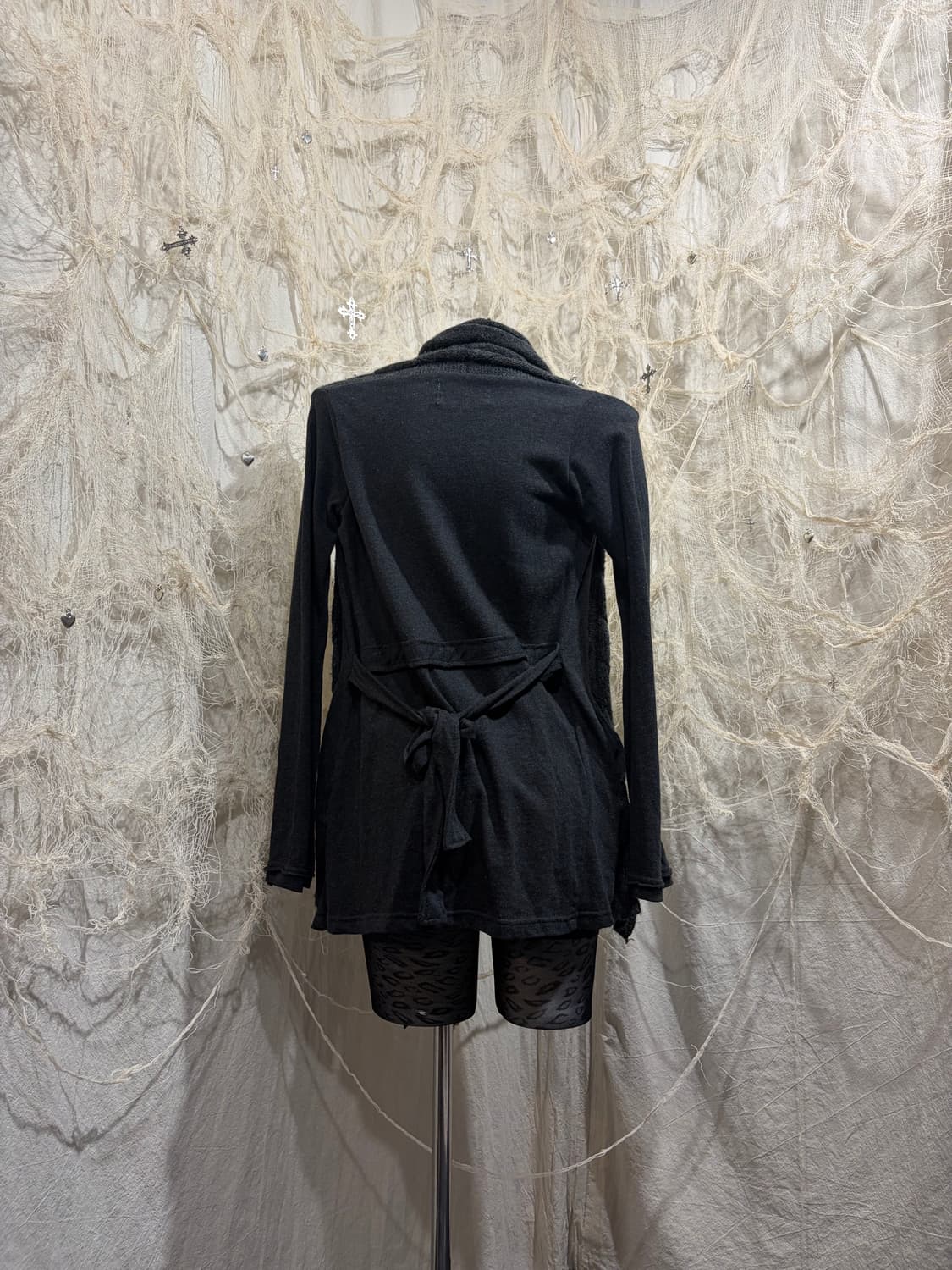 00‘s Grunge cable knit Cardigan 상품이미지5