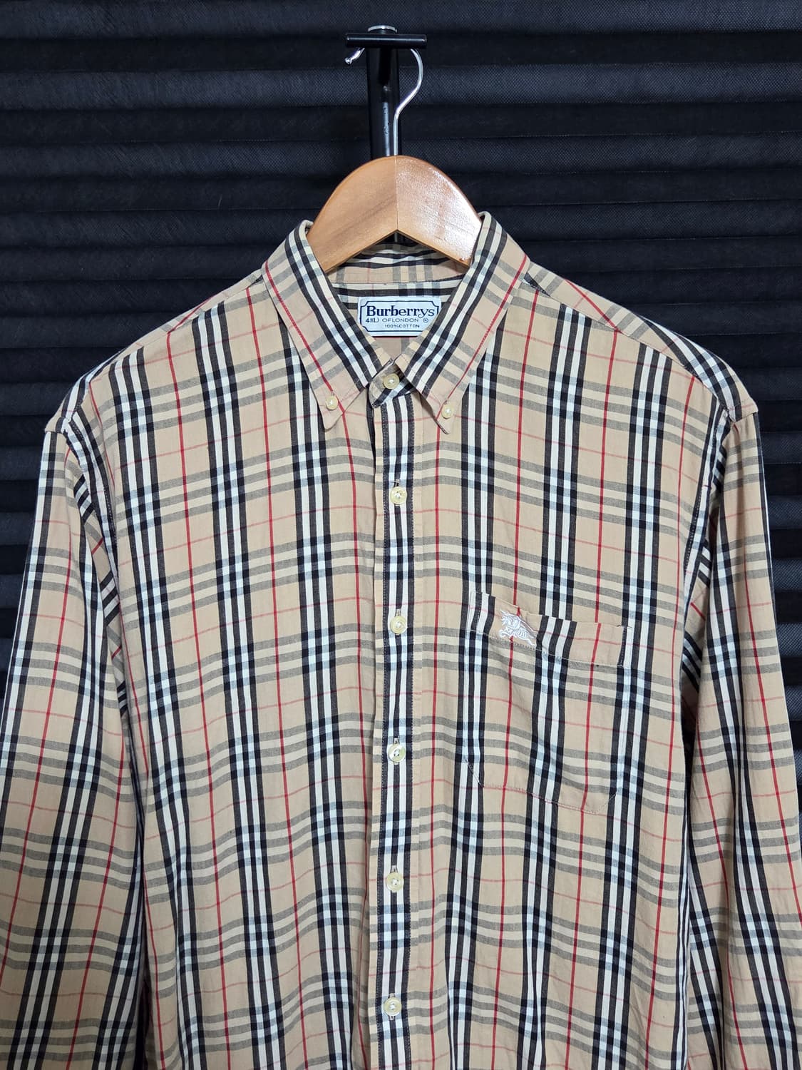 (정품) [버버리] 90s 빈티지 노바체크 코튼 셔츠 | 00150 상품이미지2