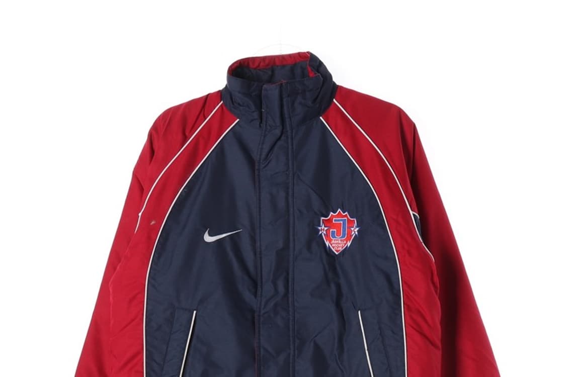 나이키 스우시 레드 네이비 올드스쿨 자켓 M 상품이미지4