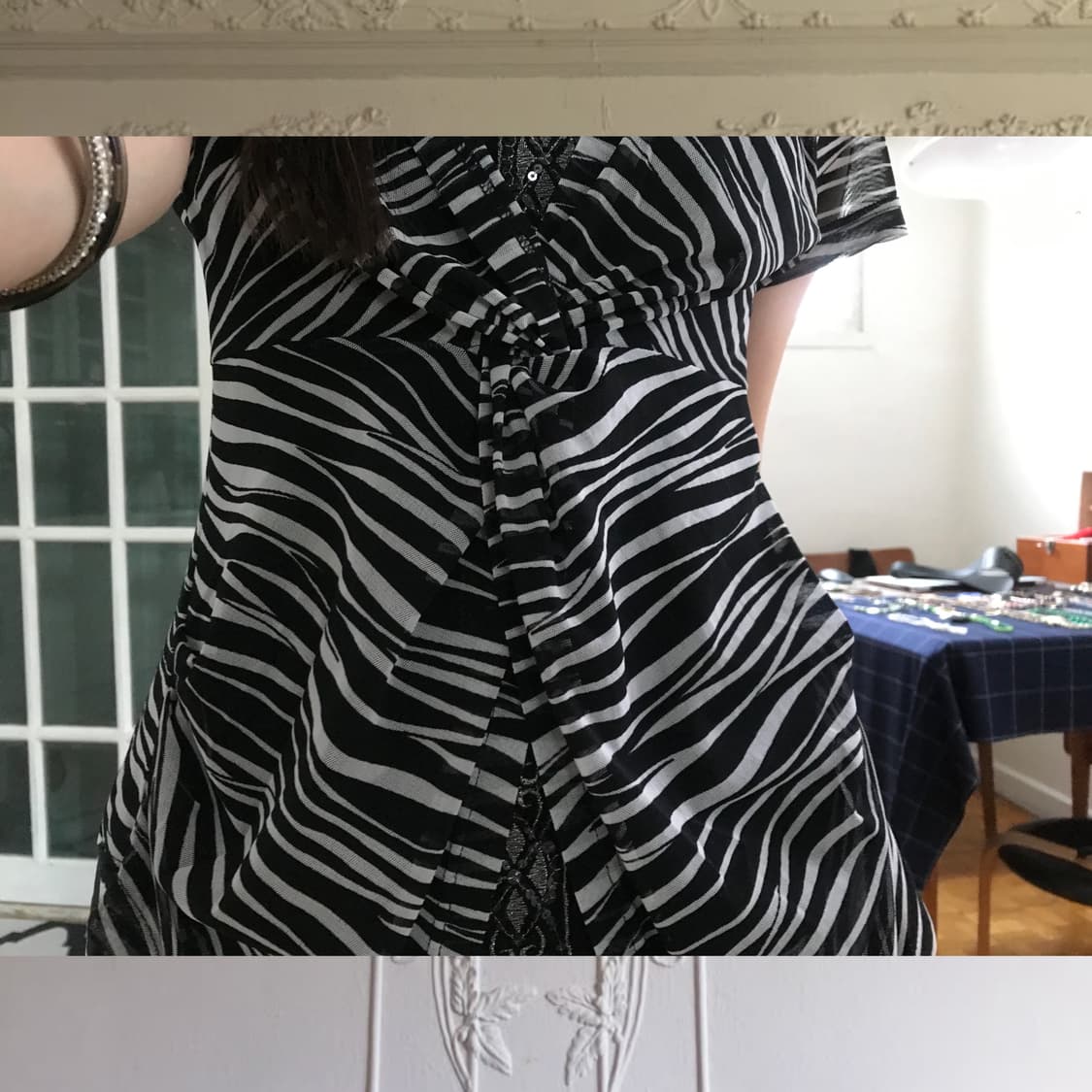 vintage pattern top 상품이미지2