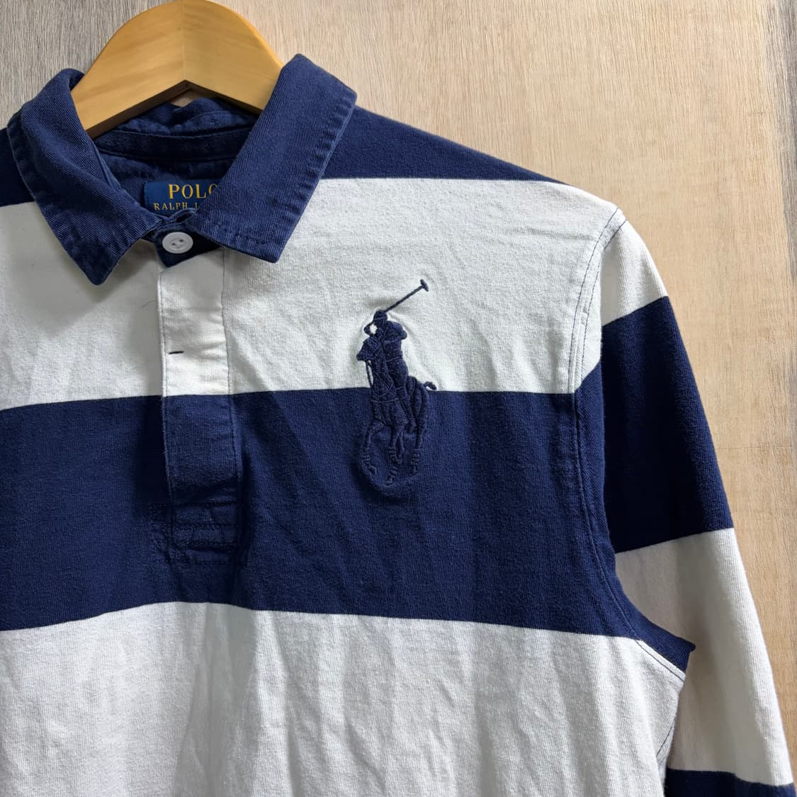 폴로 빅포니 치프키프 네이비 럭비티 스트라이프 긴팔 롱슬리브 키즈XL 상품이미지7