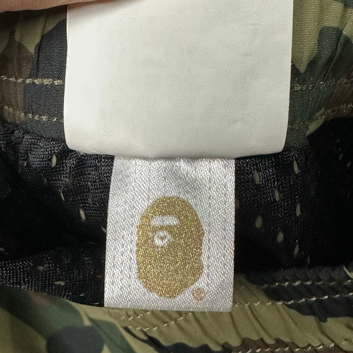 베이프 카모 녹계 우븐 반바지 L 상품이미지6