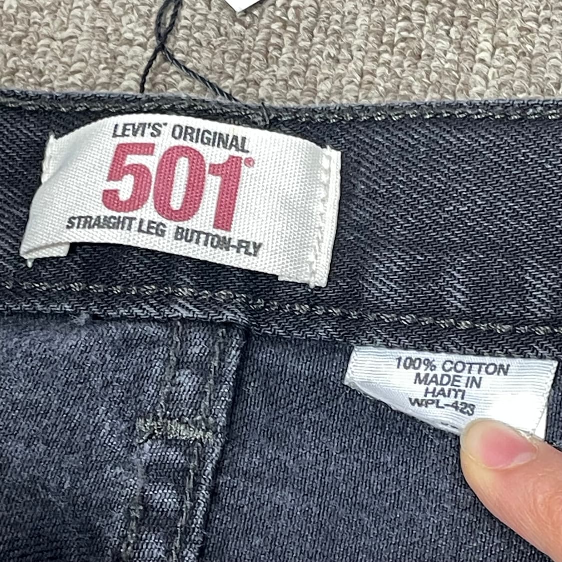 (31) Levi's 501 (리바이스 스트레이트 블랙 데님) 상품이미지7