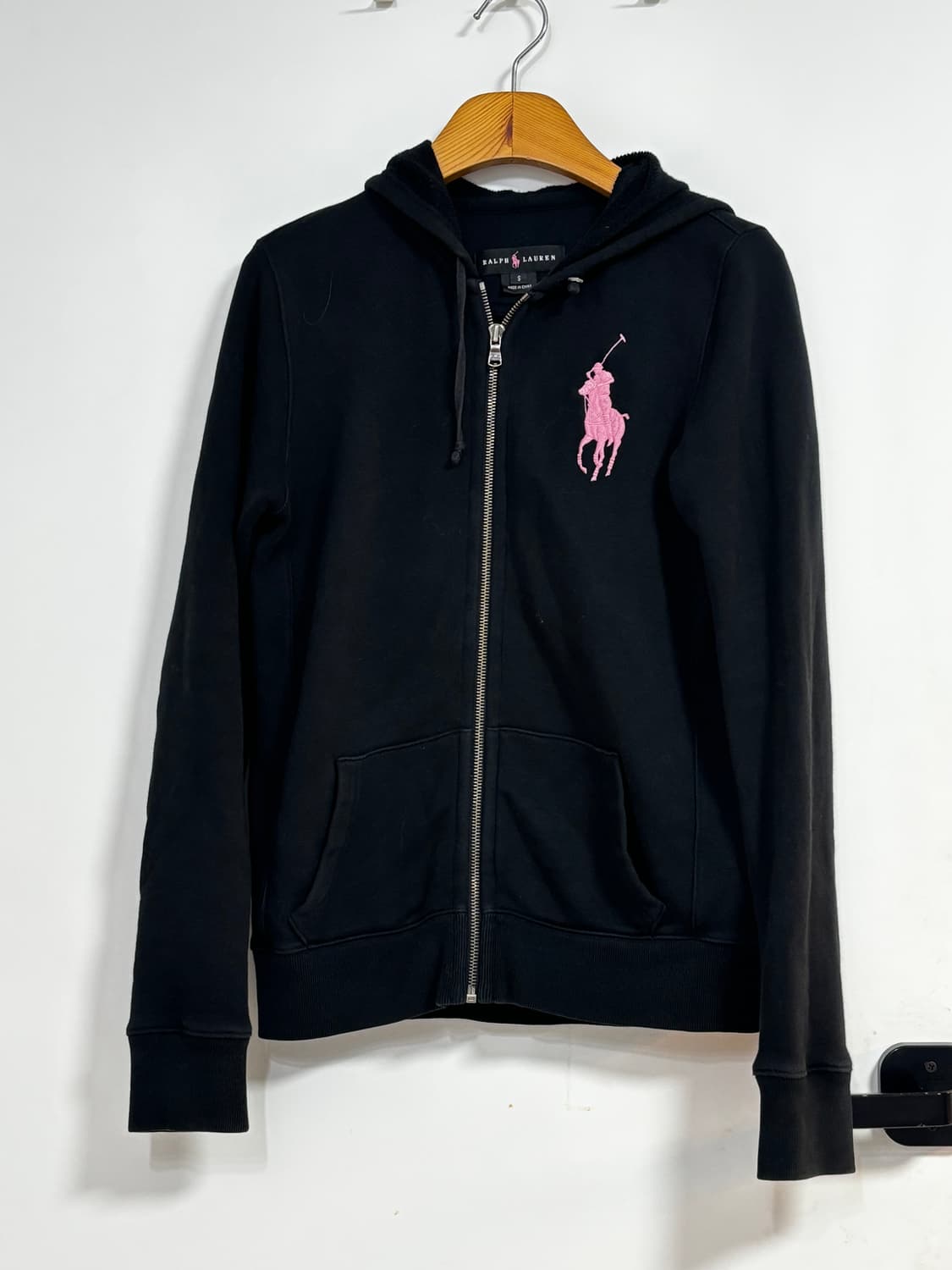 폴로 랄프로렌 빅포니 핑크 후드집업 상품이미지1