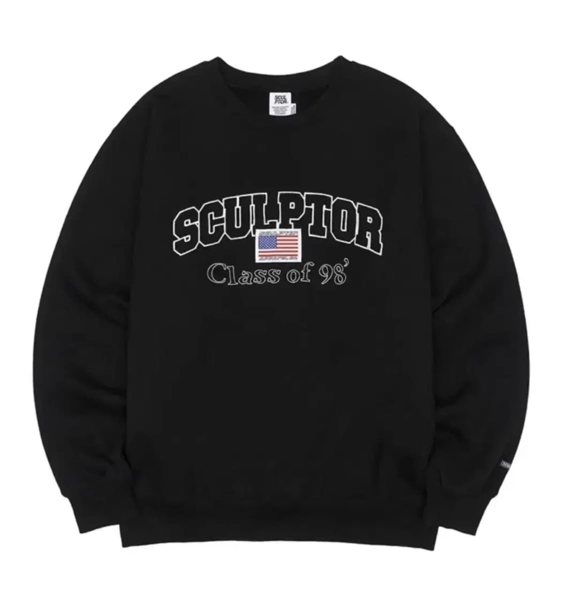 스컬프터 맨투맨Class Arch Logo  Black 상품이미지5