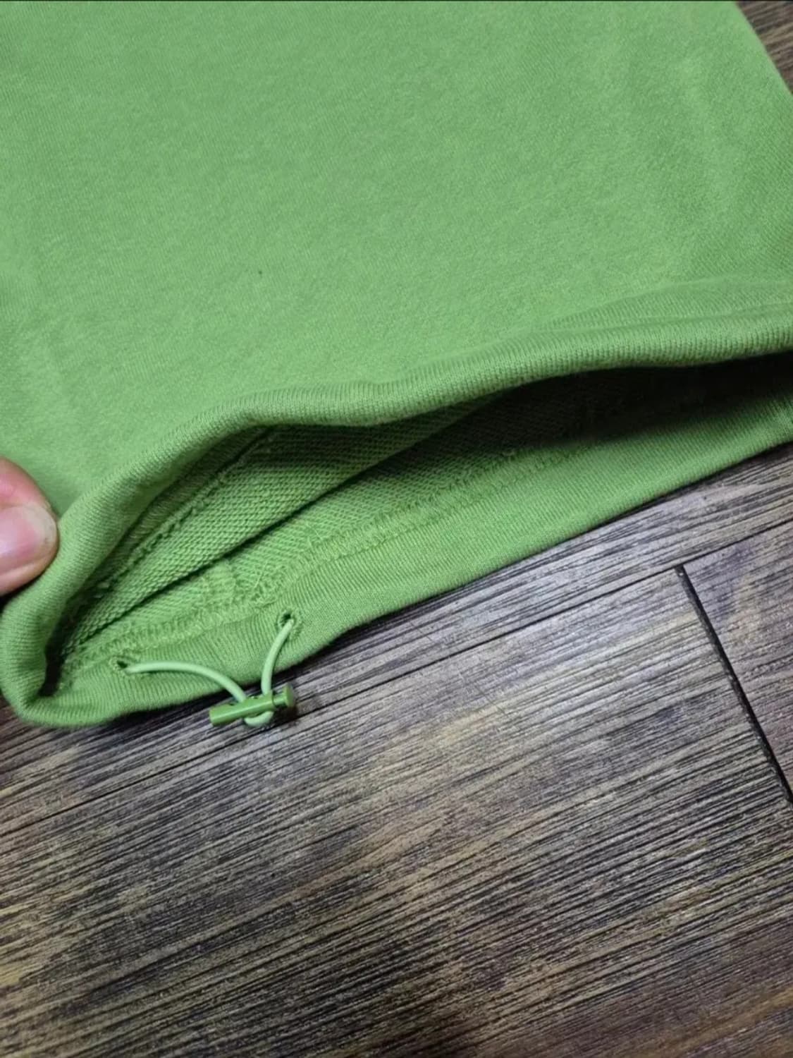 [미사용] 파르티멘토우먼 스웻팬츠 S 그린  + 핫핑크 기모 크롭후드집업 상품이미지5