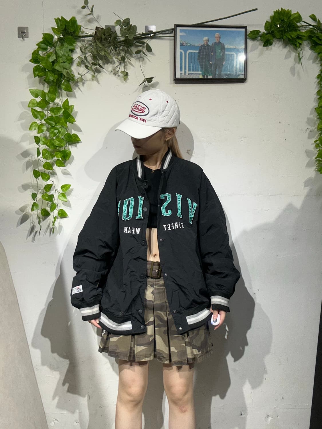 90s 빈티지 블랙 스트릿 비전 바시티 자켓 L 상품이미지2