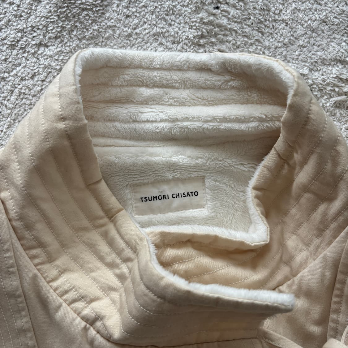 츠모리치사토 아이보리 코트 상품이미지2