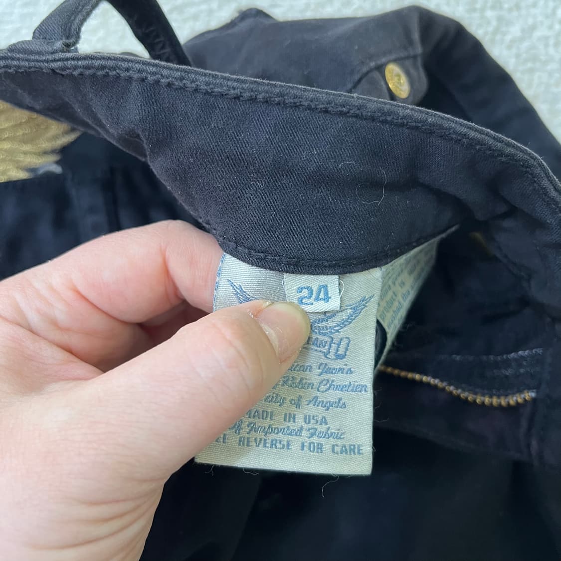 24 로빈슨진 여성 블랙 데님 팬츠 0330M 상품이미지4