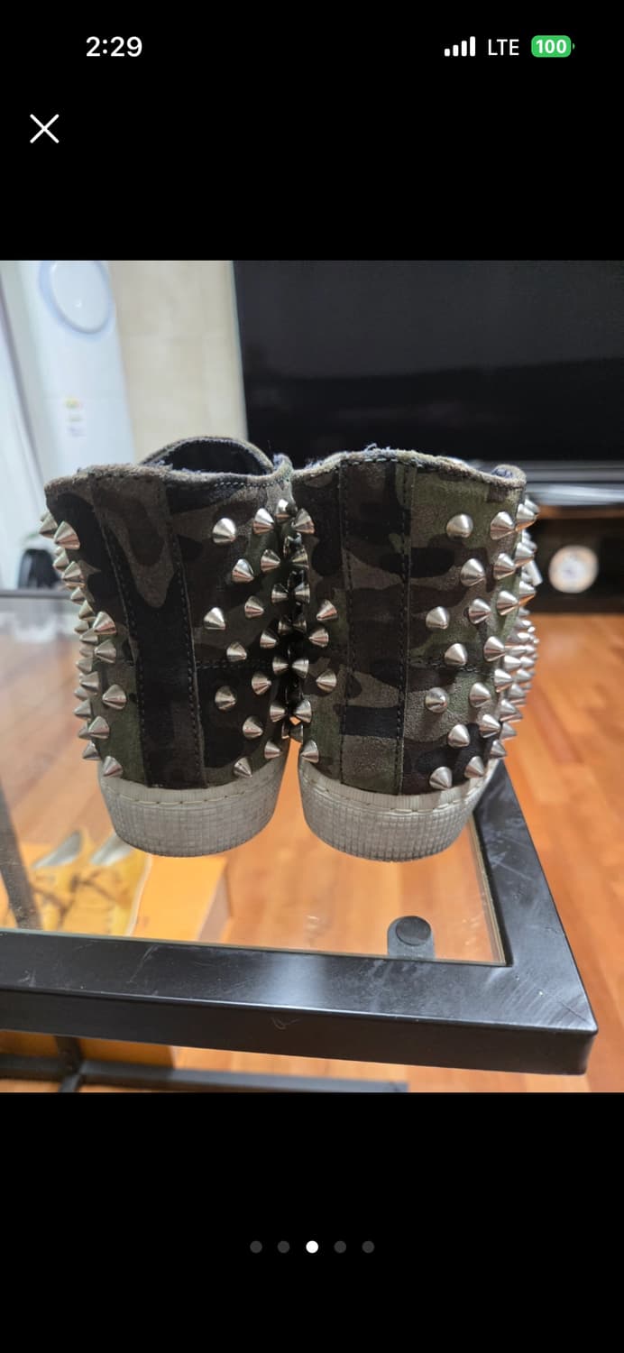 지엔치 카모 스터드 하이탑 스니커즈  230 상품이미지3