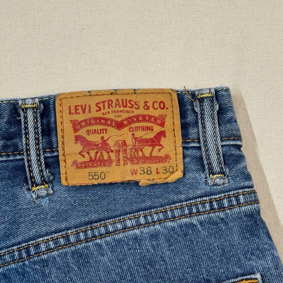 38inch) 리바이스 550 릴렉스 핏 데님 청바지 L31 상품이미지3