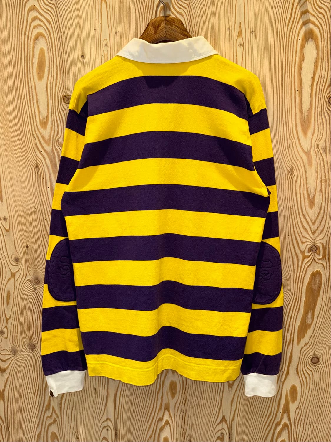 베이프 스트라이프 긴팔 럭비 셔츠 상품이미지4