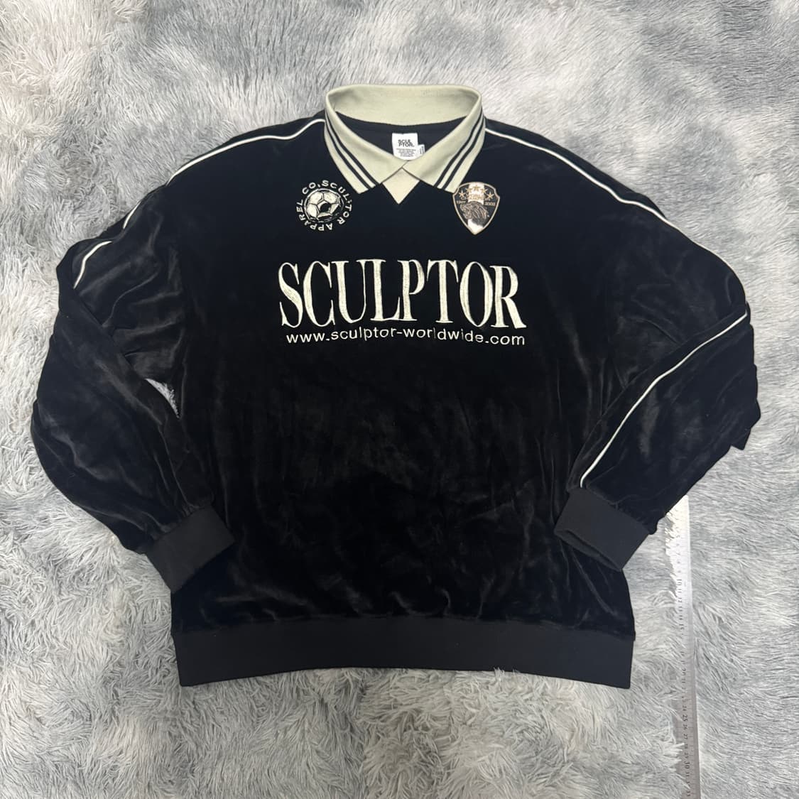 스컬프터 블록코어 벨루어 축구져지 맨투맨 XL 사이즈  상품이미지2