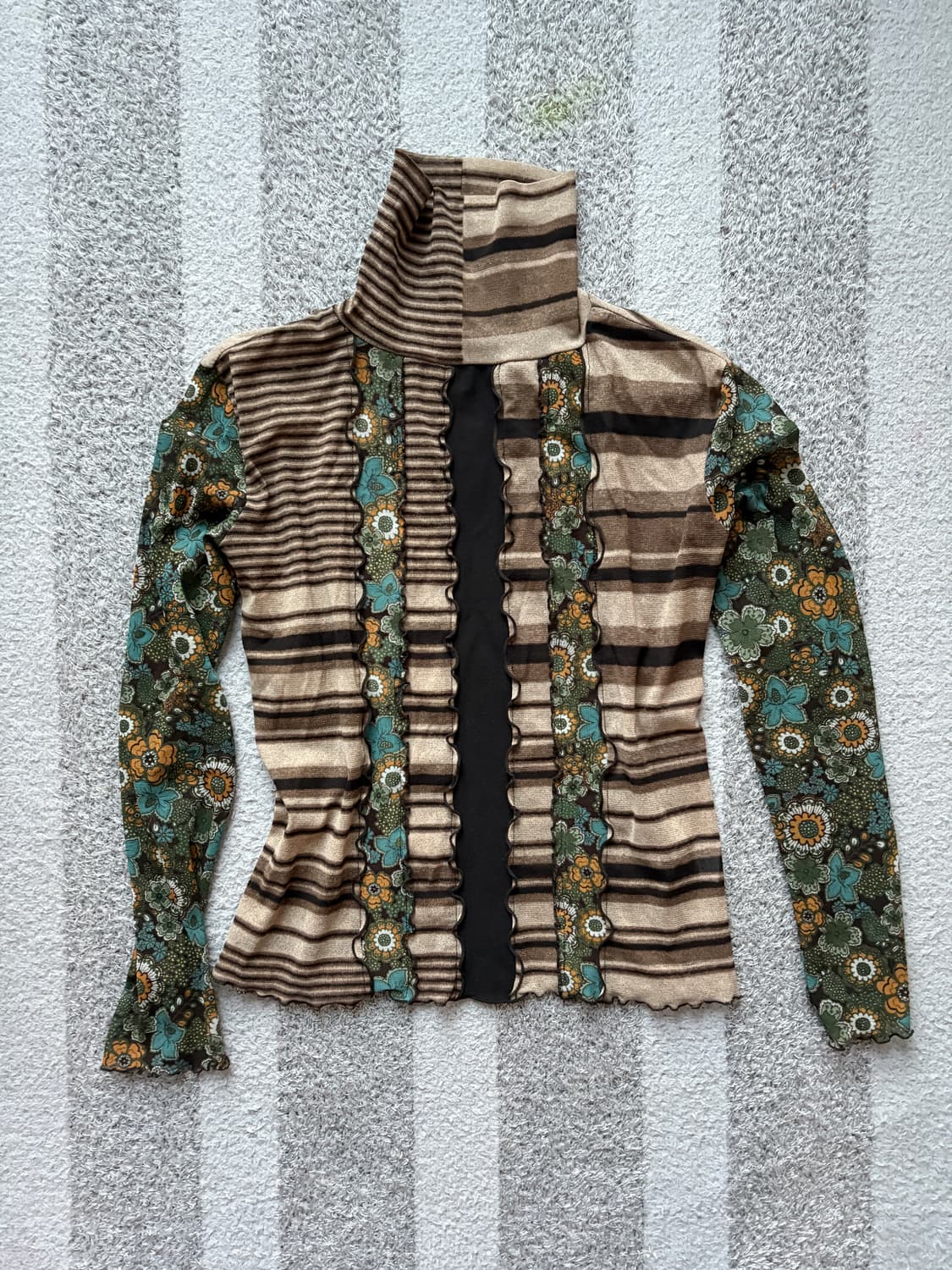 빈티지 믹스드 폴라탑 상품이미지1