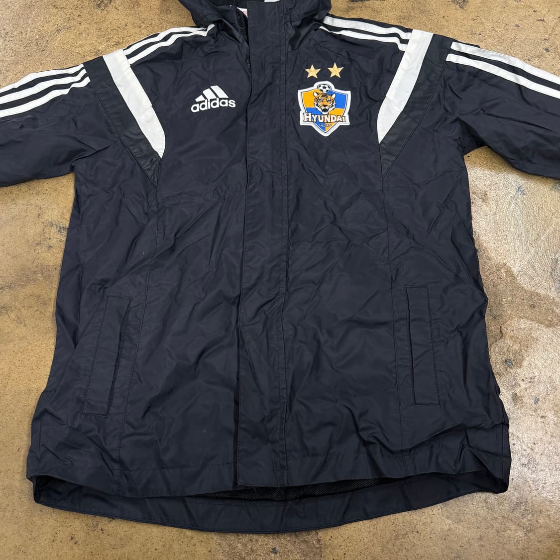 [정품/79] 아디다스 현대 울산 검정색 바람막이 b10 상품이미지3
