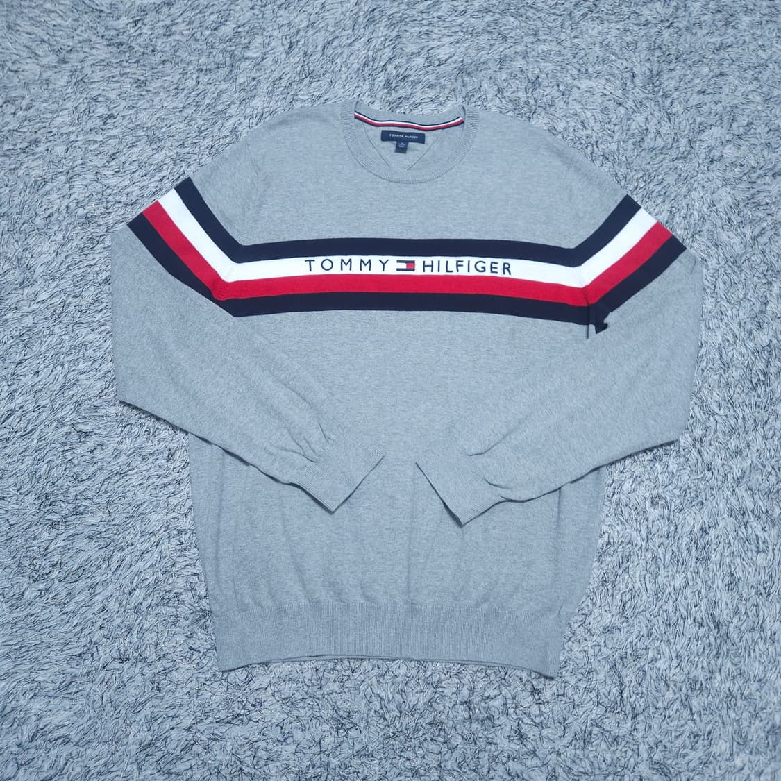 타미힐피거) XL 남자 라운드 면니트 / 왕눈이샵 상품이미지1
