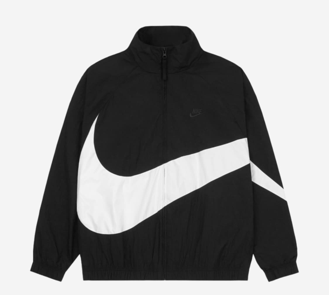 Nike NSW Big Swoosh Woven Jacket Black - 상품이미지1