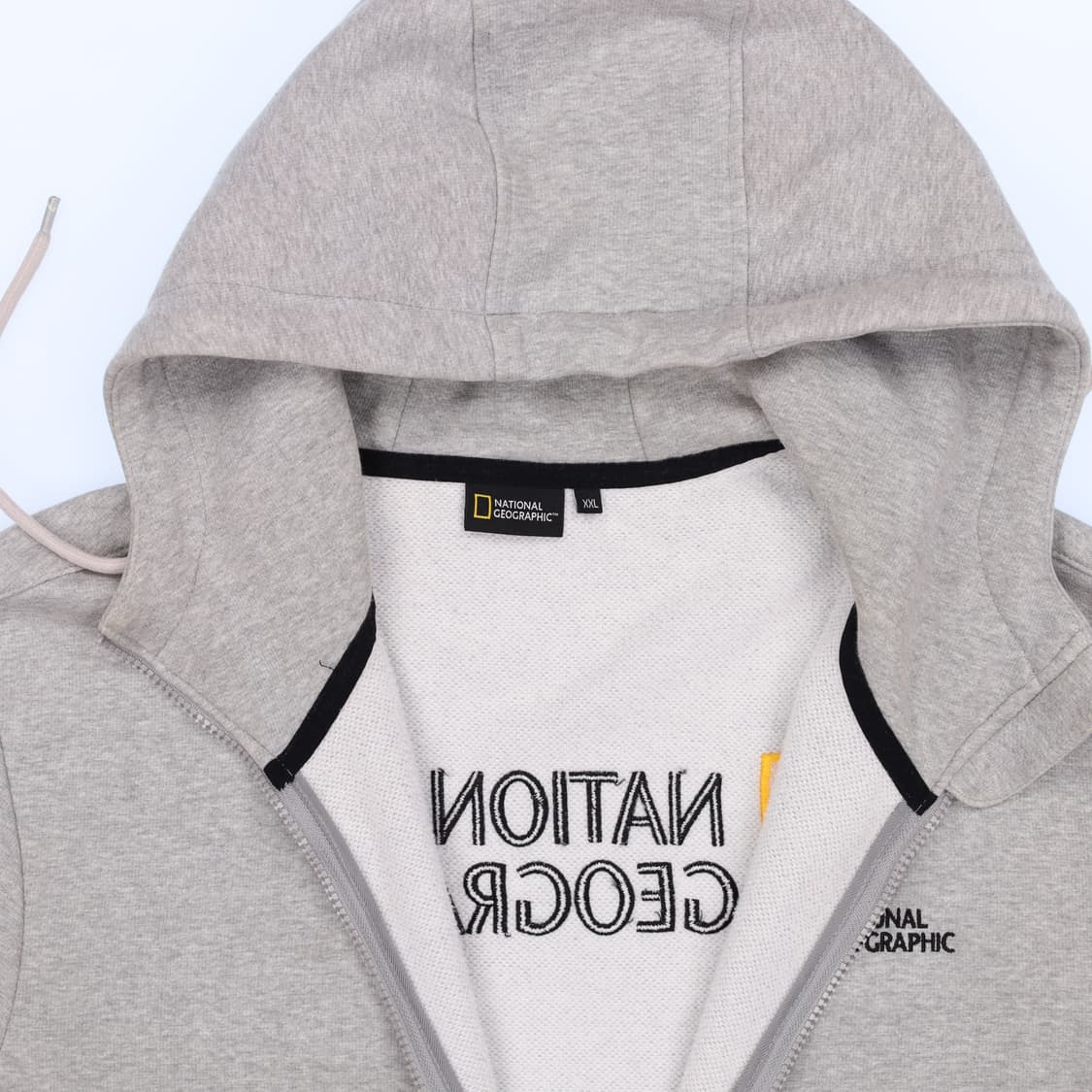 [2XL] 내셔널지오그래픽 남성 그레이 후드 집업 자켓 N7079 상품이미지5