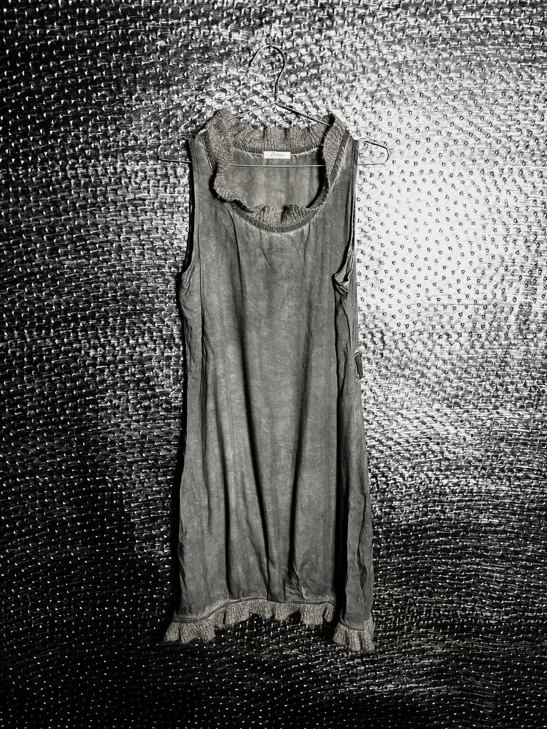 린넨 니트믹스 롱 슬리브리스 상품이미지1