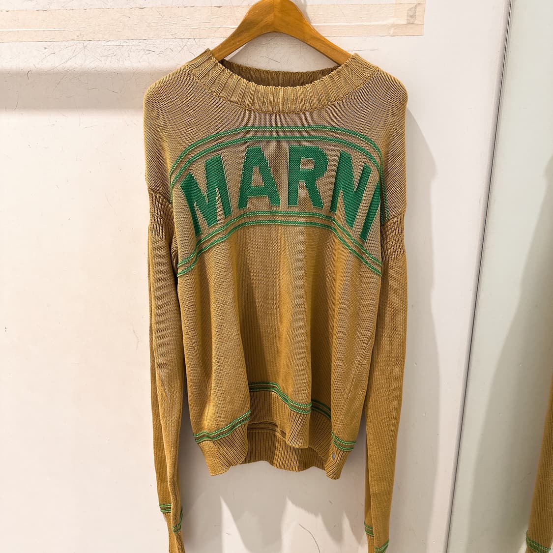 (정품/새상품) MARNI 마르니 남성 로고 코튼 니트 상품이미지1
