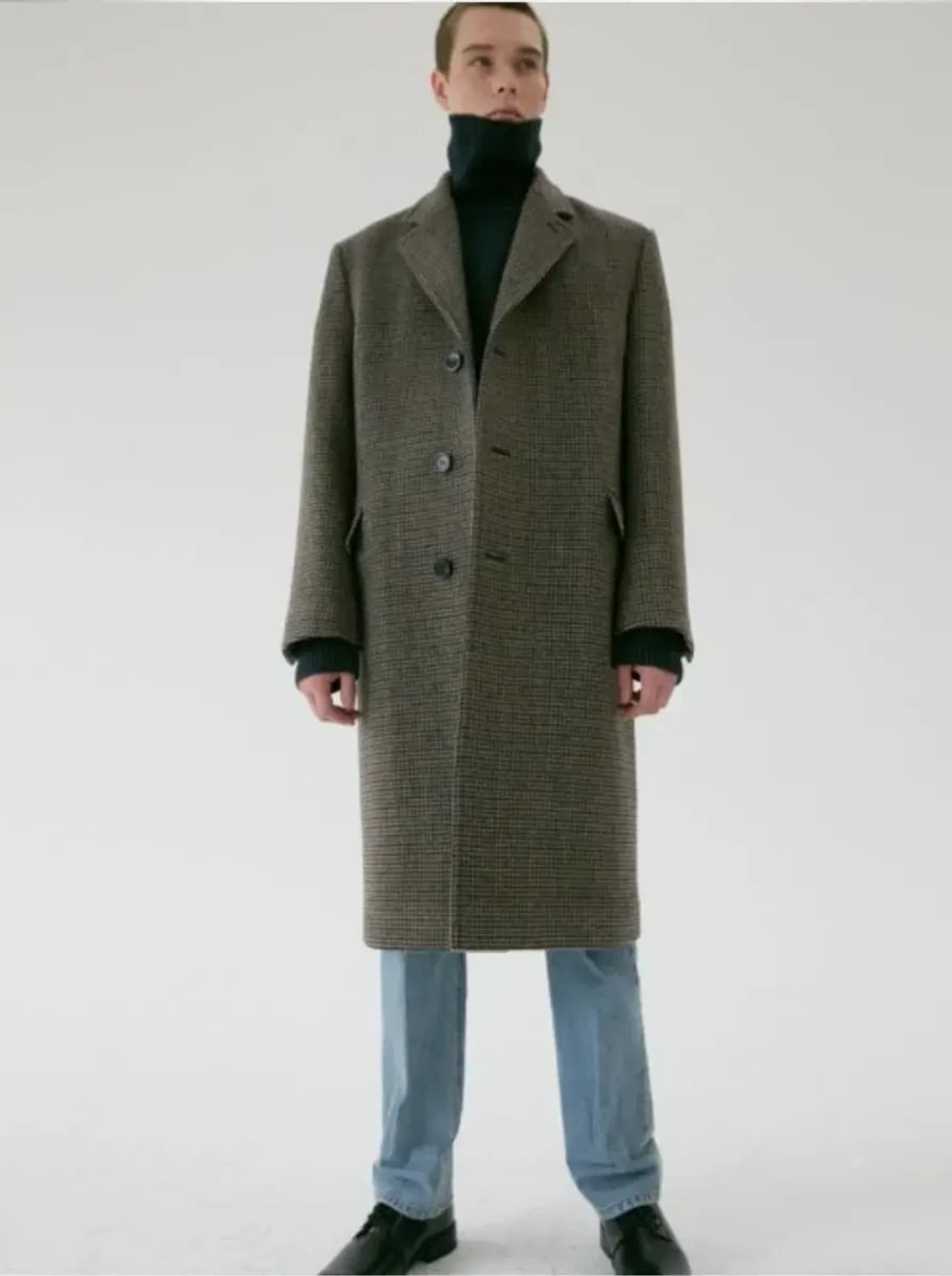 (S)던스트 공용 싱글 3버튼 울 코트 상품이미지7