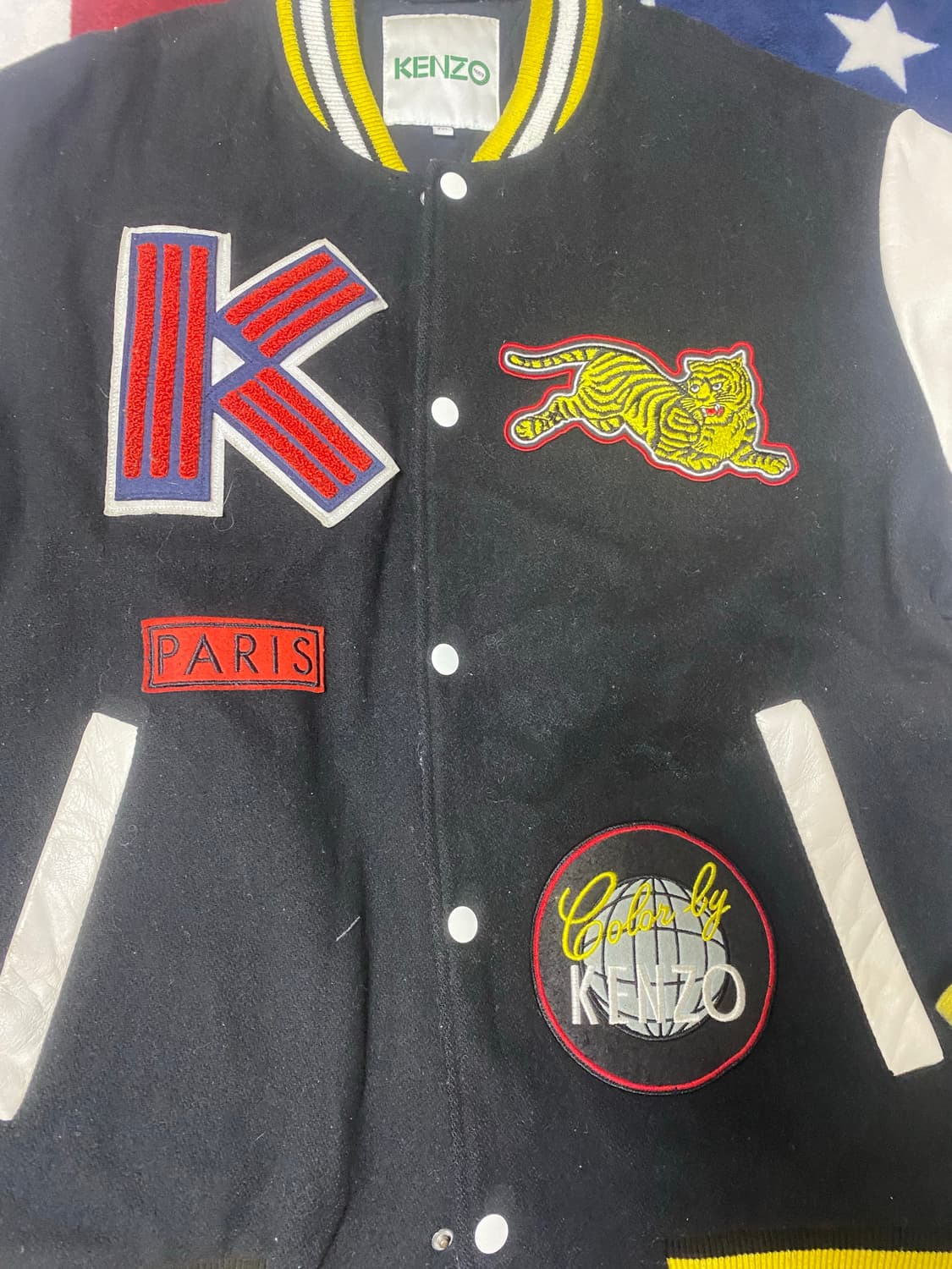 겐조 드래곤 자수 바시티 자켓 상품이미지2