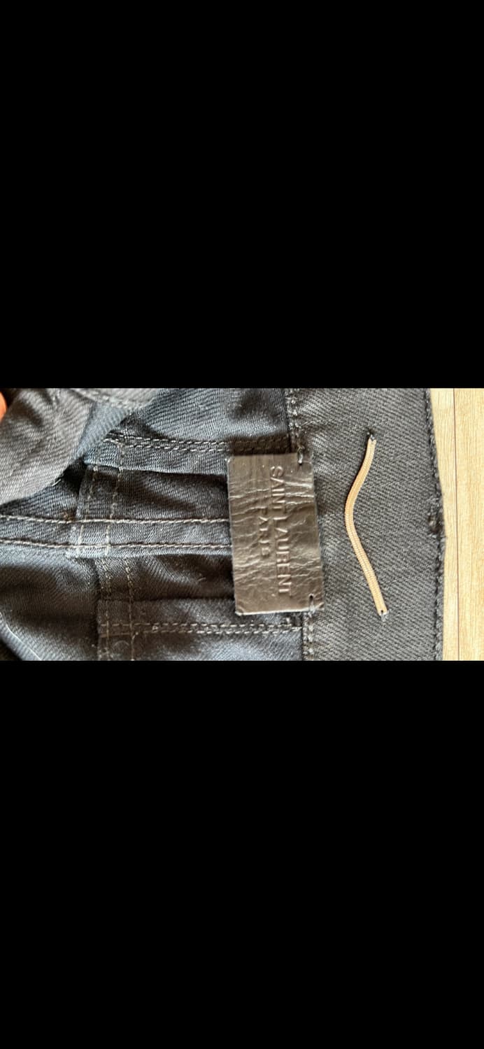 생로랑 블랙 코팅진 32사이즈 상품이미지2